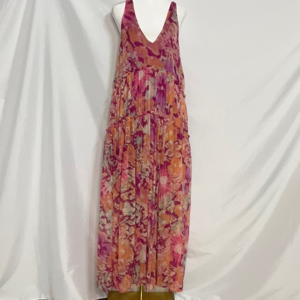 Free People Multicolor Floral Maxi Dress